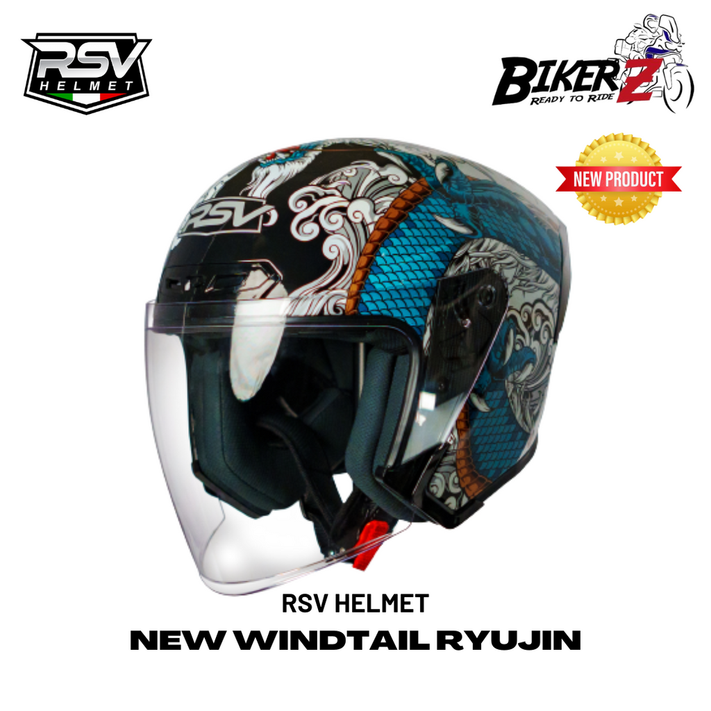 RSV Helmet Windtail Ryujin BikerZ Ready to Ride