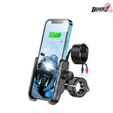 Phone Holder Handle Bar Alu Universal QC3.0 USB Charger