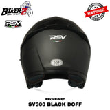 HELM RSV SV300 BLACK DOFF DOUBLE VISOR - HALF FACE HELMET