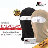 BikerZ Balaclava Maguno Black & Chocolate | Buff Motor BikerZ Balaclava Maguno - Cokelat & Hitam