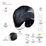 SMK Helmet GTJ Tourer Graphics (GL614)