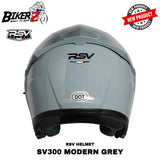 HELM RSV SV300 MODERN GREY DOUBLE VISOR - HALF FACE HELMET