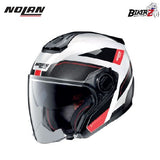 NOLAN HELMET N40-5 PIVOT N-COM FLAT BLACK | HELM NOLAN OPEN FACE