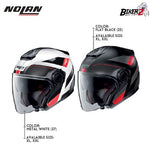 NOLAN HELMET N40-5 PIVOT N-COM FLAT BLACK | HELM NOLAN OPEN FACE