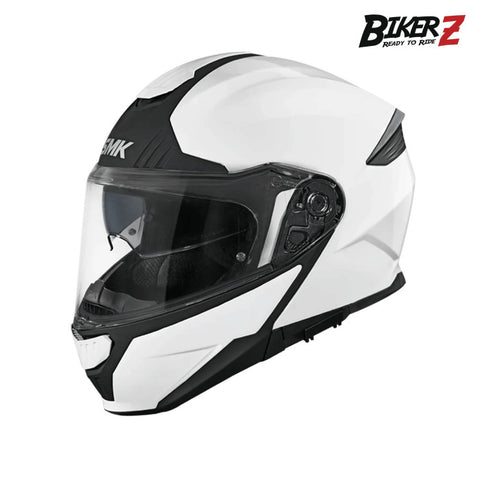 SMK HELMET FLIP UP GULLWING WHITE SOLID (GL100)