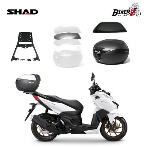 PAKET Box SHAD SH39, Cover, Backrest & Bracket Motor Vario 160 2022