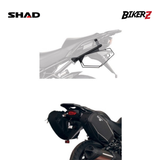 SHAD EXPANDABLE SADDLE BAGS E48 2 UN Biker Touring Bag