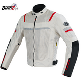 Jaket Touring Desert White BikerZ