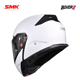 Helm SMK Gullwing GL100 White Glossy – Helm Modular Flip-Up SNI & DOT Indonesia