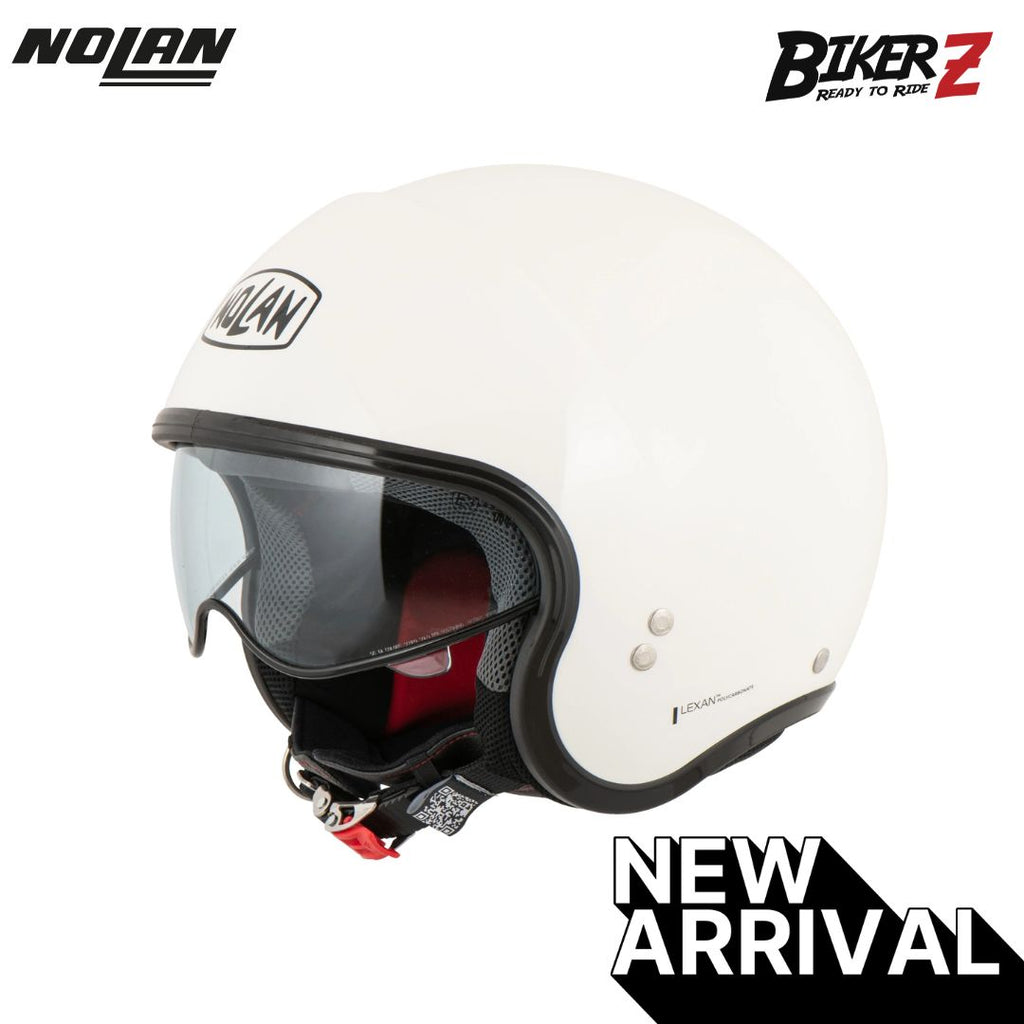 harga nolan helmet indonesia Nolan Helmet Original N21 Classic Metal White – BikerZ