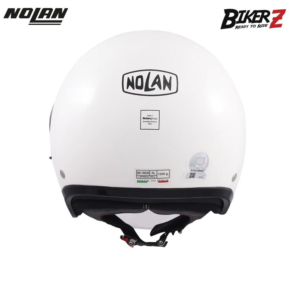 helmet nolan untuk dijual Nolan Helmet Original N-21 Visor Metal White – BikerZ