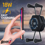 wireless + USB charging phone holder