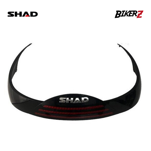 Black car bumper with SHAD branding on a white background