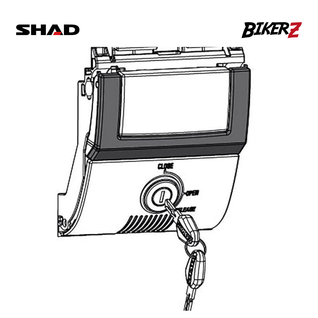 Shad SH48 Set Mechanism Black Key – BikerZ - Ready to Ride