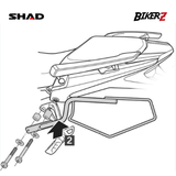 SHAD SIDE BAG HOLDER HONDA CB500 | SADDLE BAG HOLDER CB500