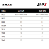 SHAD 4P SYSTEM SIDE FITTING KAWASAKI VERSYS X-250 / BRACKET SAMPING
