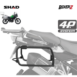 SHAD 4P SYSTEM SIDE FITTING KAWASAKI VERSYS X-250 / BRACKET SAMPING