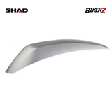 Motorcycle spoiler with SHAD and BikerZ branding on a white background