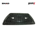 Black motorcycle护板 with SHAD and BikerZ branding on a white background