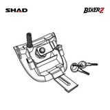 Technical drawing of a mechanical component with SHAD and BikerZ branding on a white background.