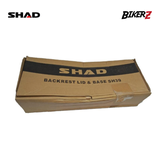 Cardboard box with SHAD branding on a white background