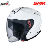 SMK Helmet Half Face GTJ Solid White (GL100)