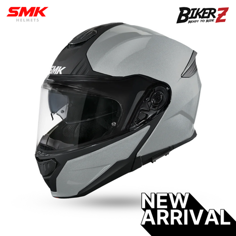 SMK HELMET FLIP UP GULLWING SOLID NARDO GREY (MA600)