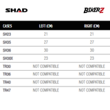 SHAD 3P SYSTEM YAMAHA XSR 155 SIDE BRACKET