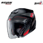 NOLAN HELMET N40-5 PIVOT N-COM FLAT BLACK | HELM NOLAN OPEN FACE