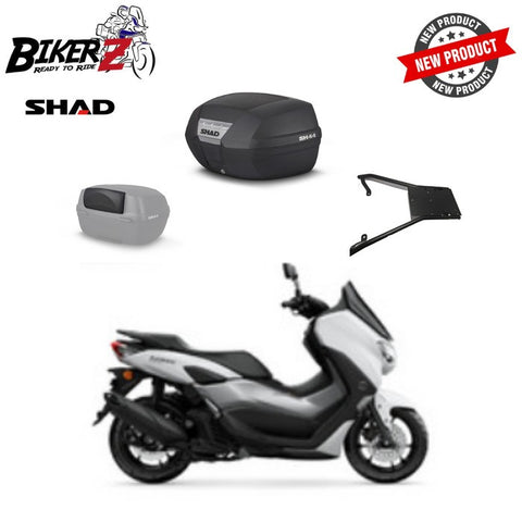 PAKET Box SHAD SH44, Backrest & Bracket untuk Motor NMAX 2019