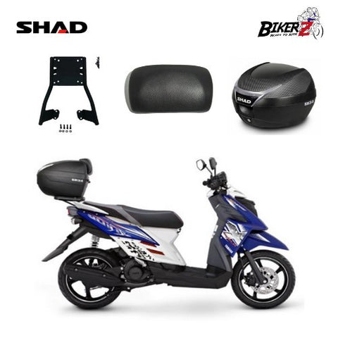 X-Ride 2018-Sekarang / PAKET Box SHAD SH34, Backrest & Bracket Motor