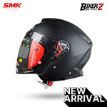 SMK Helmet Half Face GTJ Solid Matte Black - L