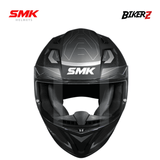 Full-Face Helm SMK Stellar Sports Flight – Helm Full Face Gloss Black Gray (GL266)