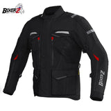 Jaket Touring Ride BikerZ - Grey Black, 4XL