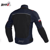 Jaket Touring Desert Black Blue BikerZ - XXL