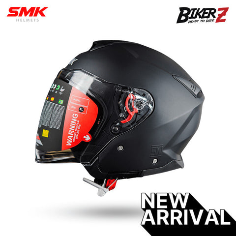 SMK Helmet GTJ Solid Matt Black