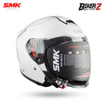 SMK Helmet Half Face GTJ Solid White (GL100) - L