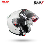 SMK Helmet Half Face GTJ Solid White (GL100) - L