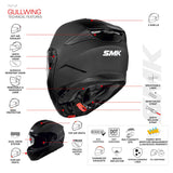 SMK HELMET FLIP UP GULLWING WHITE SOLID (GL100)