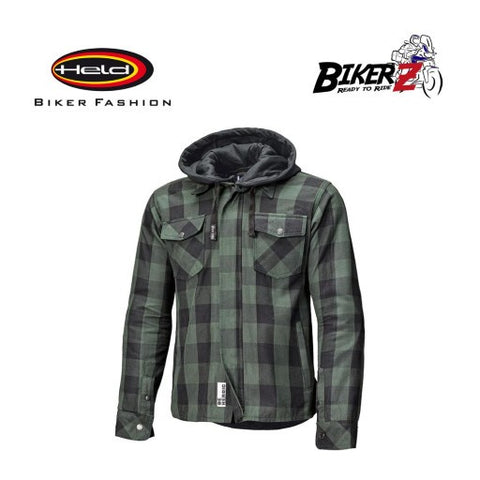 HELD 62010 LUMBERJACK II FOR BIKERS / JAKET TOURING MOTOR IMPORT - Black-Green, XXL