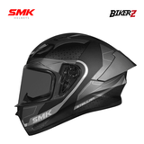 Full-Face Helm SMK Stellar Sports Flight – Helm Full Face Gloss Black Gray (GL266)