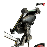 X-Grip Phone Holder with Wireless Charger + QC3.0 Charger HB + MI Dual Charging