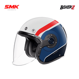 SMK Helmet Half Face Retro Rebel GL153 Helm Open Face Retro Cafe Racer Vespa Touring