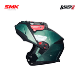 SMK Gullwing Unicolor GL500C Helm Modular Flip Up Dual Visor Touring Full Face