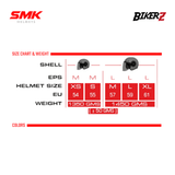 SMK Helmet Half Face Retro Rebel GL153 Helm Open Face Retro Cafe Racer Vespa Touring